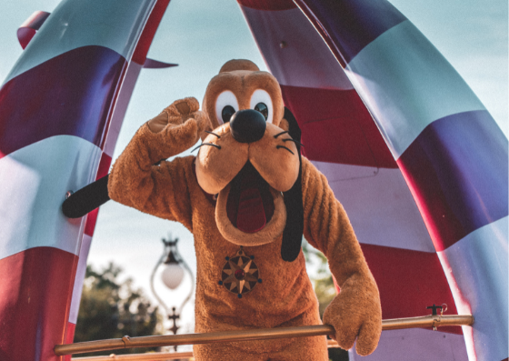 Pluto in Disney World Pluto in Disney World