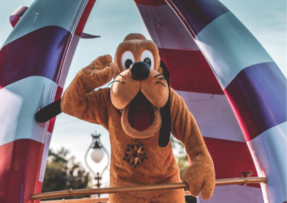 Pluto in Disney World